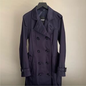 🆕 Allegri Navy Blue Double-Breasted Trench Coat